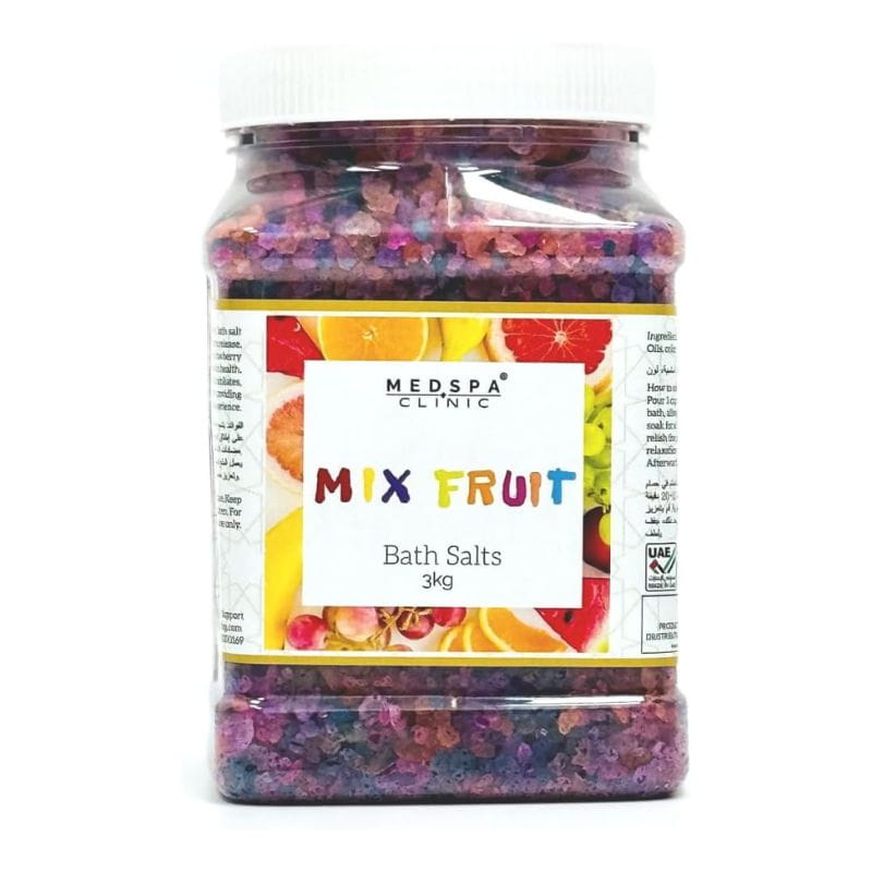 1 MEDSPA Mixed Fruit Bath Salt 3KG - Relaxing Aromatherapy Body & Foot Soak - Image 1