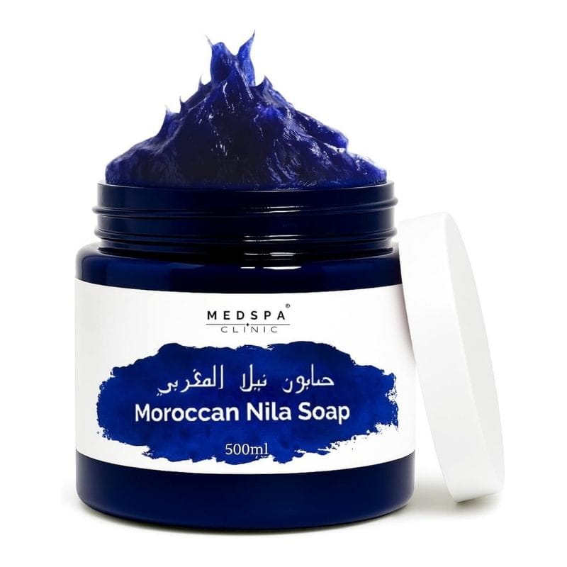 2 MEDSPA Moroccan Nila Soap 500ml - Natural Hammam Body Scrub & Skin Purifier - Image 1