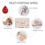 SMILEPLUS Rose Water Baby Wipes 480ct (Pack of 6) - Hypoallergenic for Baby & Adult Sensitive Skin - Image 3
