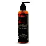 MEDSPA Sandalwood Massage Oil 250ml - Calming Aromatherapy Deep Tissue Blend