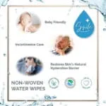 SMILEPLUS Pure Water Baby Wipes 80ct - Fragrance Free, Hypoallergenic for Newborn & Sensitive Skin - Image 6