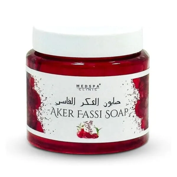 MEDSPA Aker Fassi Soap 500ml - Natural Hammam Cleansing & Exfoliating Body Scrub